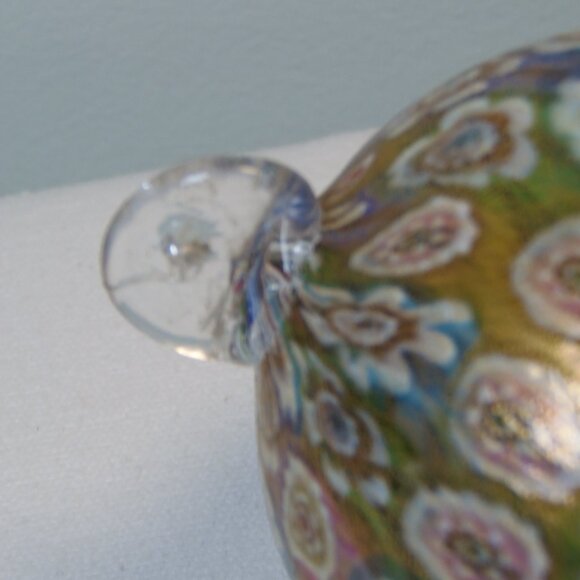 Vintage Murano Millifiore 24k Gold Leaf Glass Ornament 3.5" Diam MCM Elegant Ita - Picture 3 of 7